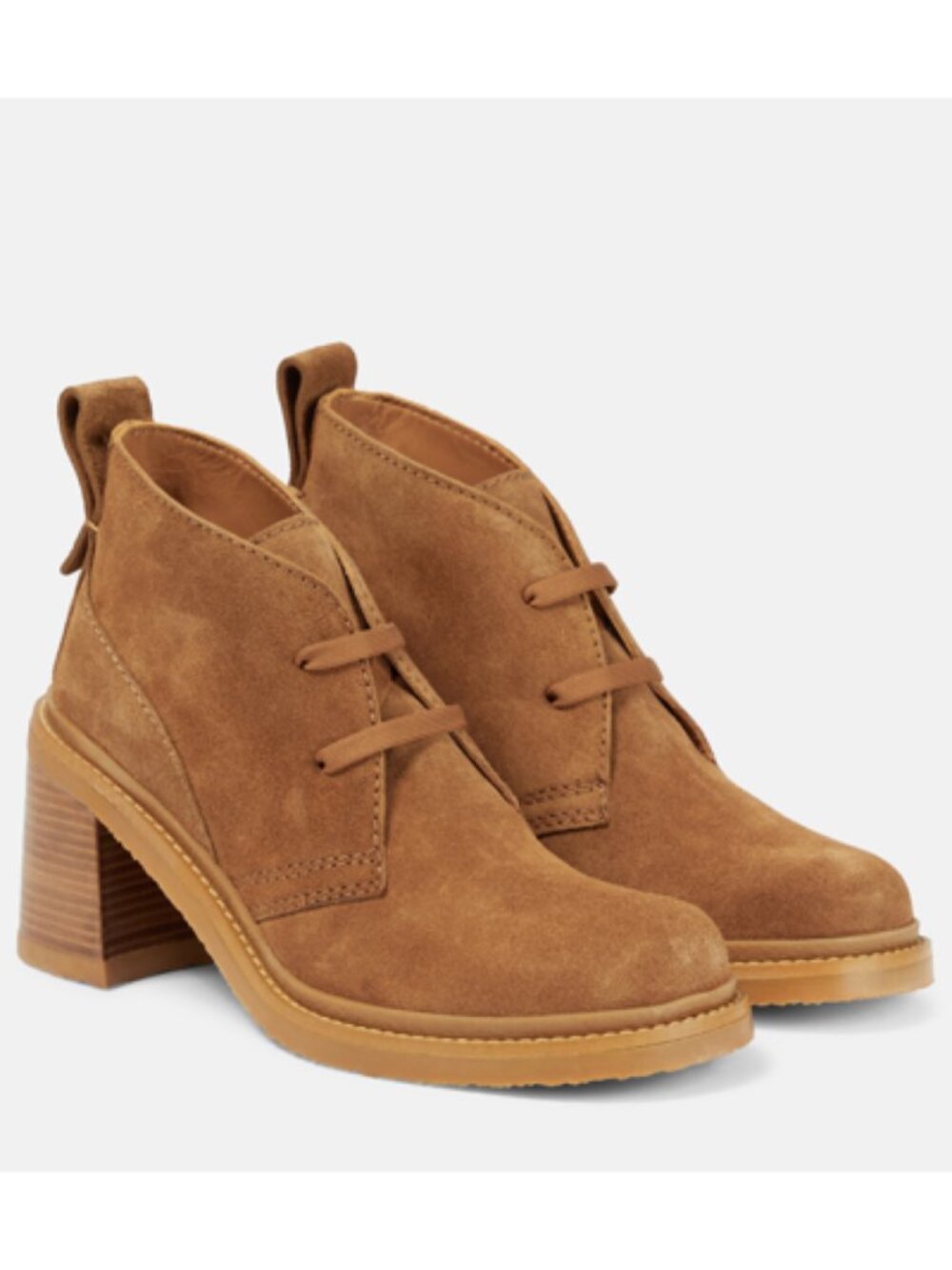 New See By Chloe Bonni Bootie In Brown Suede Sz US 9.5
